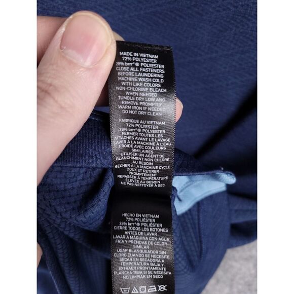 Rhone Sweater Mens Small Blue Club Room Henley Long Sleeve Pullover - Picture 5 of 7